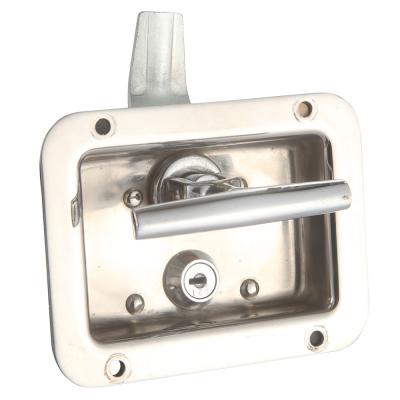 China Versatility Door Handle Tool Box Locks Truck Folding Latch Mirror Polished for sale