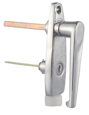 China Safety Protect Garage Door Handle Lock Silver Steel Cabinet Lock for sale
