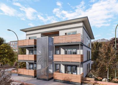 中国 安価な地震のプレハブの別荘を造るためのAU NZの標準的な軽い鉄骨フレームの家 販売のため