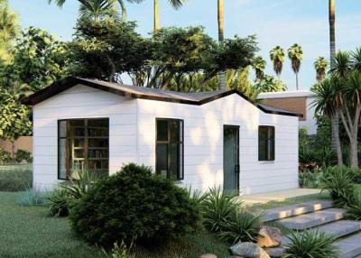 China Light Steel Frame Prefabricated Houses Modular Bungalow Wooden Plastic Decorate Foldable Homes for sale