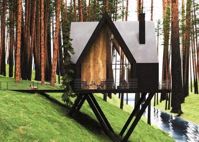 Chine Studio de jardin préfabriqué modulaire avec cadre en acier léger et vaste terrasse à vendre