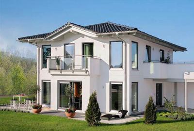 China Light Steel Frame White Steel Structural Luxury Modern Prefab Villa for sale