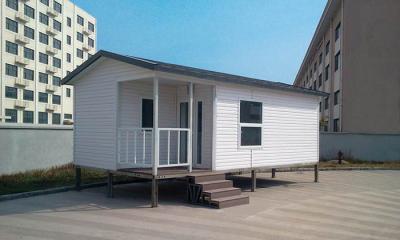 China White Eco Friendly Prefabricated Mobile Homes / Light Steel Log Mobile Homes for sale