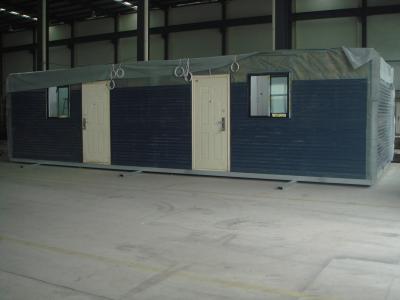 China Las casas modulares prefabricadas a prueba de humedad prefabricaron la casa de acero ligera incombustible en venta