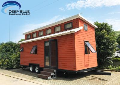 China Austrilia Standard Light Steel Prefabricated Tiny House On Wheels With WPC Board Wall for sale
