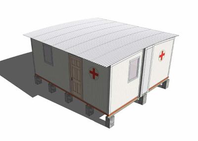 中国 ポータブル緊急 モジュール型ホーム フィールド病院 防疫キャンプ サンドウィッチパネル壁付き 販売のため