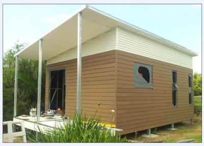 China Australia Style Prefabricated House Kits , Modern Prefab House With WPC cladding for sale