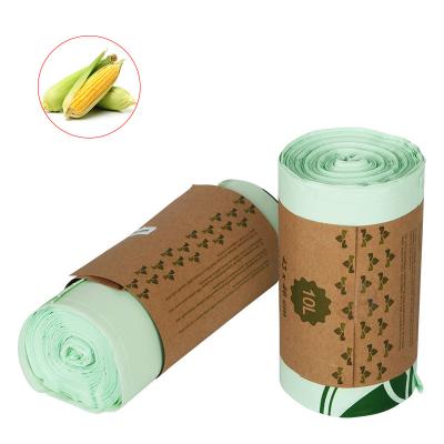 China Corn Starch Compostable Plastic Trash Bags 10mic-100mic Biodegradable for sale