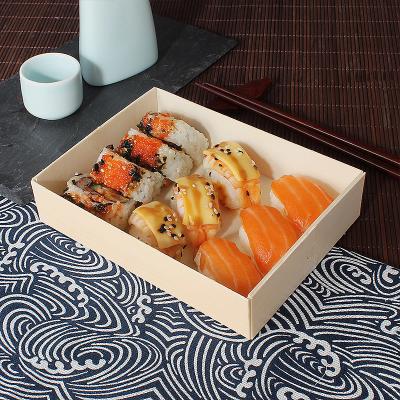 China 120*120*36mm Sushi Takeaway Boxes Bakery Pastry Cheese And Charcuterie Box for sale