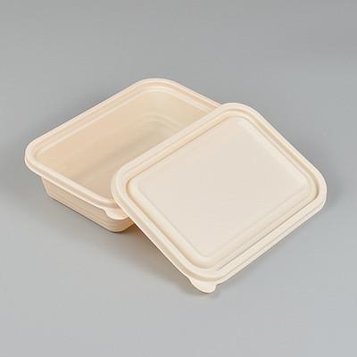 China 1000ML Corn Starch Packaging Food Takeaway Boxes For Lunch for sale