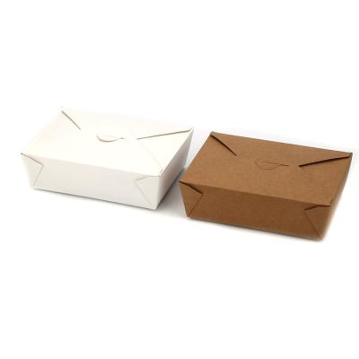 China LFGB Kraft Paper Lunch Box for sale