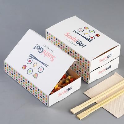 China ODM Biodegradable Sushi Takeaway Boxes Rectangular Donut Swiss Roll Packaging Box for sale