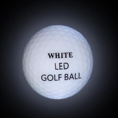 China White led golf ball &flashing ball for sale