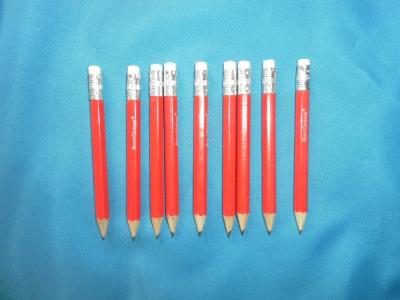 China hexagon golf pencil , wood golf pencil , golf pencil , wood golf pen with eraser for sale