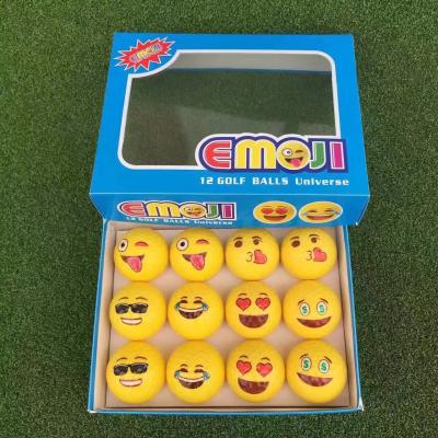 China logo golf ball , emoji ball , smile golf ball  , gift golf ball , cute golf ball , novelty golf ball for sale