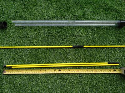 Chine bâton d'alignement de golf plié, bâtons d'alignement de golf pliants, aide à l'entraînement au golf deux doubles à vendre