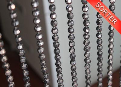 China Gun metal faceted plastic bead chain curtain for door for sale