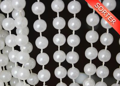 China Pearl white plastic bead chain curtain for door for sale