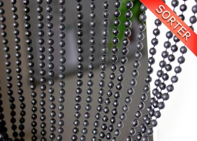 China Black plastic bead chain curtain for door for sale