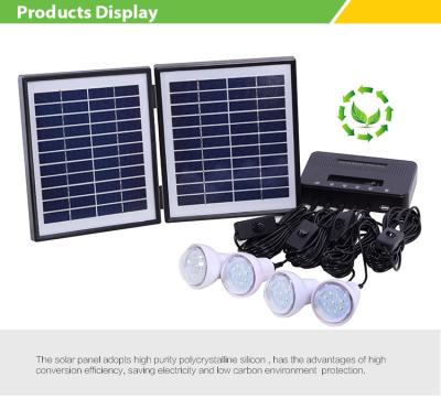 Chine Énergie portative solaire extérieure légère solaire 4W 9V de lampe portative de petit ménage à vendre