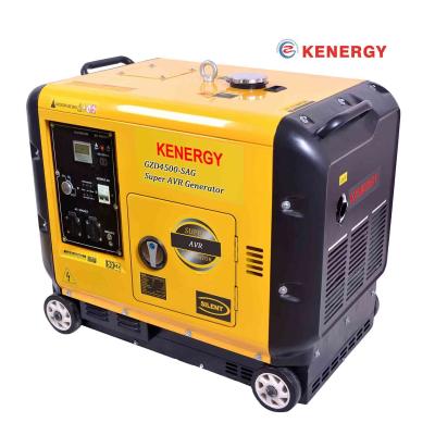 China 230V Economic Diesel generator 4500W 50HZ 60HZ Variable frequency generator for computer air conditioner freezer for sale