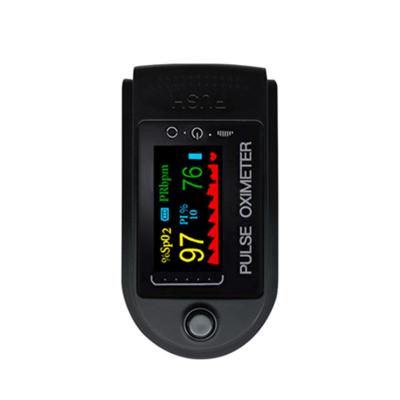 China TFT Fingertip Pulse Oximeter Blood Oxygen Saturation Monitor With Silicon Cover Batteries Lanyard for sale
