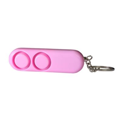 China 120db Safesound Personal Keychain Alarm For Ladies' Handbag Decoration In Pink Color for sale