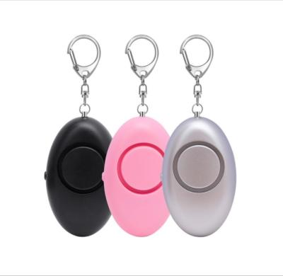 China Egg Self Defence Keychain 110mA 130DB LED Personal Safety Alarm For Women for sale