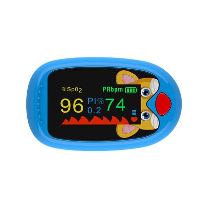 China FDA Children Type LCD Fingertip Pulse Oximeter With Silicon Cover for sale