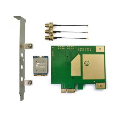 China BLE5.2 PCI E Wireless Network Card WiFi 6E QCA206X 3000Mbps Wireless Network Adapter Card for sale