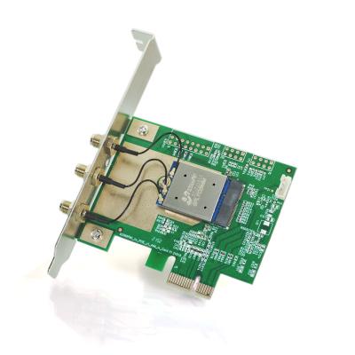 China Tri Band PCI Express Wireless Network Adapter Card WiFi 6E Wifi Adapter Card for sale