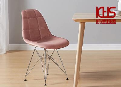 中国 Apartment Scratch Resistant Fabric Dining Room Chairs High Back 販売のため
