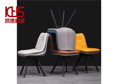 中国 OEM ODM Low Back Leather Dining Chairs Home Saddle Leather Side Chair 販売のため