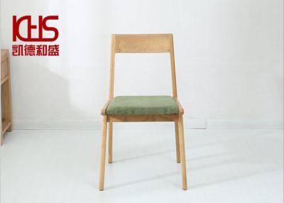 China Elegant Upholstered Solid Wood Dining Chairs Corrosion Resistant for sale