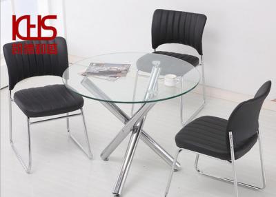 Китай Heat Resistant 30 Inch Round Glass Coffee Table OEM Circle Glass Side Table продается