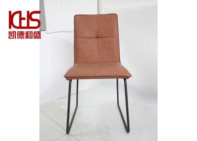 China 44*50*84cm High Back Leather Dining Room Chairs ODM OEM en venta
