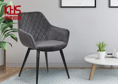 China Metal Frame Odm Fabric Dining Room Chairs 500 Catties for sale