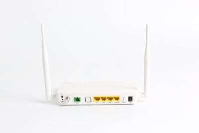 China Solução dos portos FTTH FTTO do FE CATV RF Wifi EPON ONU 4 da embalagem plástica HA404WT 1 GE +3 à venda