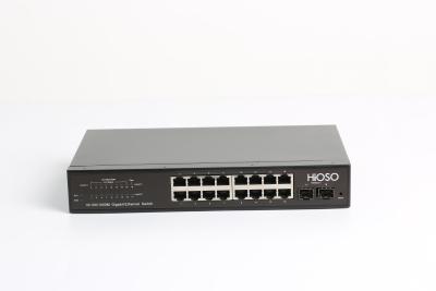 China 8K MAC Learning CCC Certified AC110V Ethernet Access Switch 18 Ports for sale