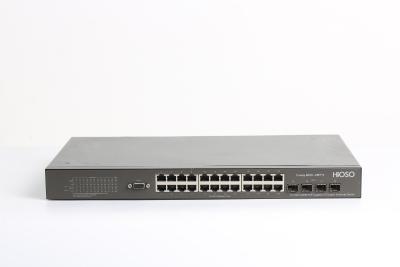 China 128G Backplane 16K MAC Learning POE Switch , 28 Port Managed Switch for sale