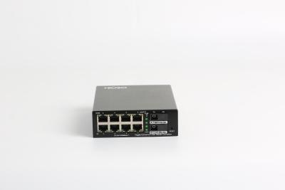 China HiOSO 10/100/1000Mbps  1310nm Fiber Optic To Ethernet Converter 8 Ports for sale