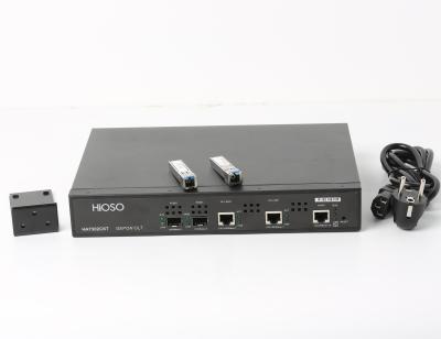 China HiOSO Mini 2 Port Epon Olt FTTH Standalone Type AC220V With 2 SFP Px20+++ for sale