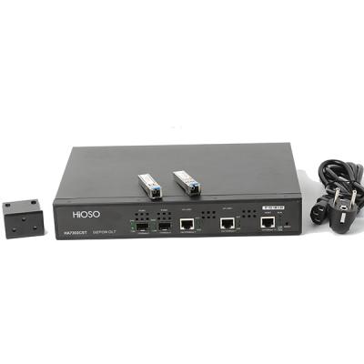China Mini 2 Port Olt  Gepon Supply Fttx Onu Including 2 SFP Px20+++ Web Snmp for sale