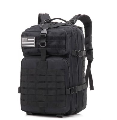 China Oxford Black Tactical assault backpack 45L Molle System With Heavy Duty Zipper for sale