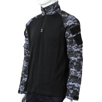 China Polo Midnight Frog Combat Shirt Digital Camouflage Cotton Polyester Antimicrobial for sale
