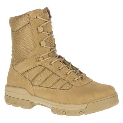 China YKK Zipper Military Combat Boots Tan Tactical Boots Slip Resistant for sale