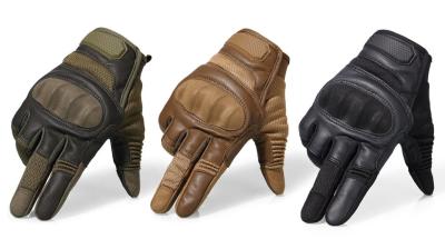 China SWAT Polyester Military Tactical Gloves With Knuckle Protection Perforated Microfiber for sale