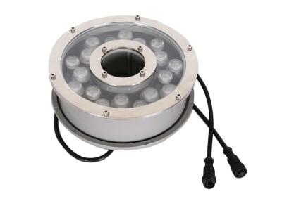 중국 DMX RGB 주도하는 분수대 빛 DMX512는 18W IP68 주도하는 수영장 빛을 조절합니다 판매용
