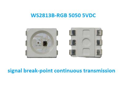 China Ws2813 RGB 5050 SMd 5V Led CHip 5V Working Voltage Signal Break-Point Continuous Transmission LED à venda