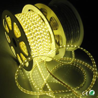 China Dimmable High Voltage LED Strip Light Warm White 60 Leds Per Meter Waterproof 5050 for sale
